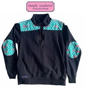 Simply Southern Pullover Mermaid Scale Size Small
